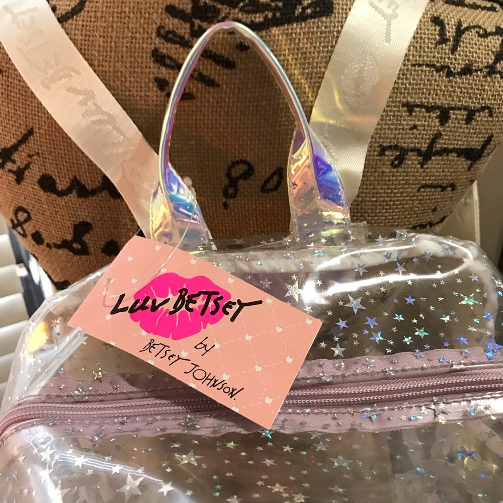 Betsey Johnson Clear Backpack Stadium Friendly NWT - Picture 3 of 8